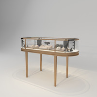 Présentoir à bijoux de table en acier inoxydable moderne avec éclairage LED pour colliers et pendentifs, idéal pour boutiques et centres commerciaux de luxe