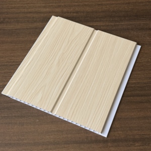 Panel de techo de PVC laminado con muestra gratis, paneles de PVC con diseño de <span class=keywords><strong>madera</strong></span>, techo <span class=keywords><strong>para</strong></span> decoración de interiores - Product Image 1