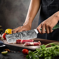 Ensemble de couteaux de cuisine japonais damas couteau de chef en acier inoxydable manche en résine ensemble de couteaux de cuisine