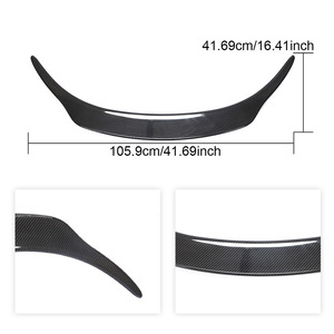 2019-2021 sợi carbon duy nhất phía sau khô Spoiler cố định gió Wing Glossy kết thúc Phụ kiện cho TOYOTA <span class=keywords><strong>SUPRA</strong></span> đuôi - Product Image 3