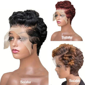 Perruque Courte Bouclée Bob 13*4 en <span class=keywords><strong>Cheveux</strong></span> Humains 100% Naturels pour Femmes, Dentelle HD Douce et Naturelle, Vente en Gros Directe Usine Brésilienne et Vietnamienne - Product Image 1