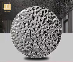 Panneau décoratif 3D d'ondulation de l'eau de feuille d'acier inoxydable de miroir de couleur de PVD pour le revêtement de mur - Product Image 3