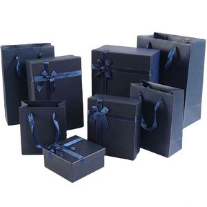 Boîtes cadeaux de luxe personnalisées en direct d'usine avec nœud en ruban, plusieurs tailles et couleurs, pour anniversaire, mariage, Noël, vente en gros - Product Image 1