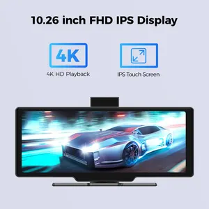 New 10.26 Inch Touch Screen IPS Touch Screen CarPlay Android Auto Car DVD Player With Dashcam And Audio