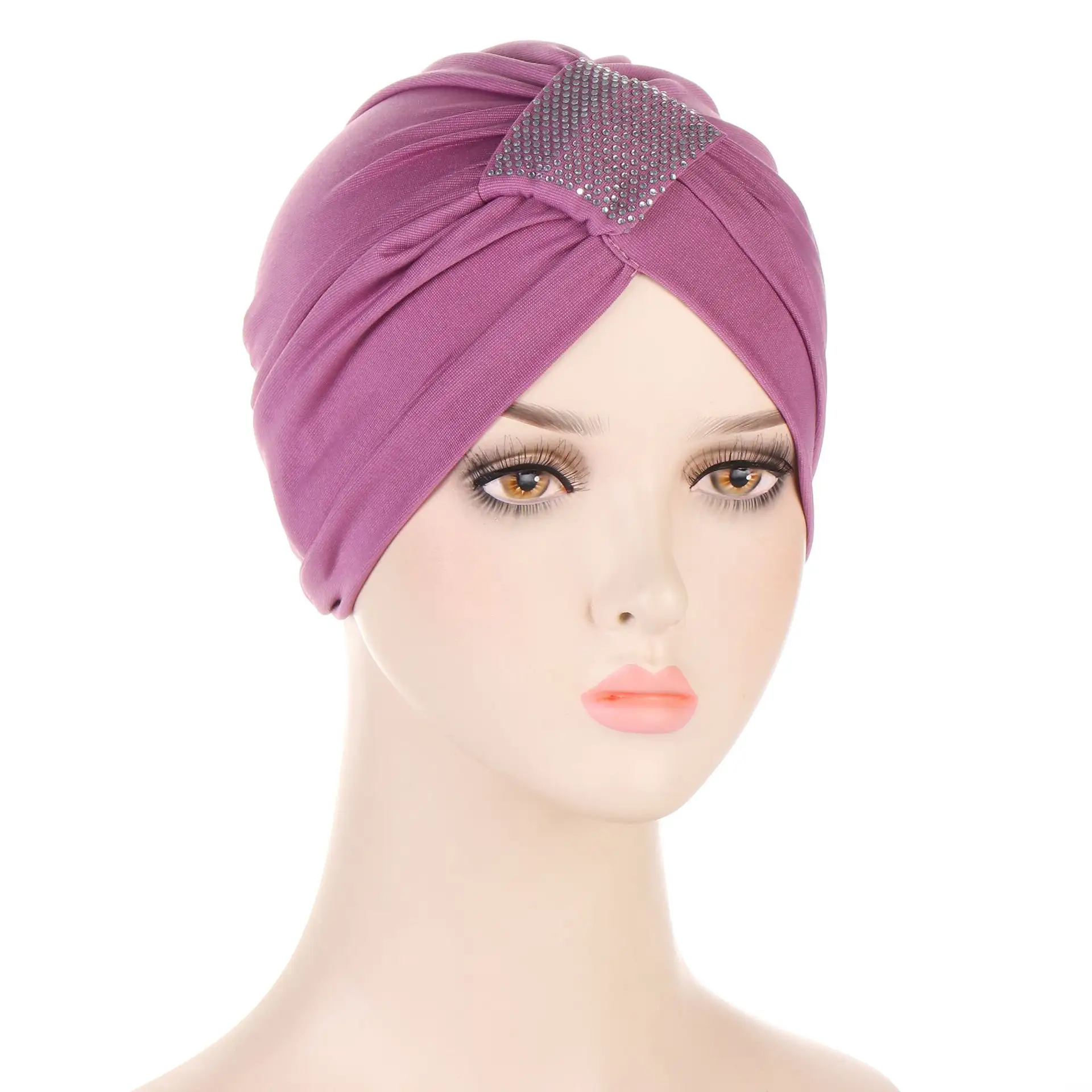 Women Jersey Bonnet Chiffon Shawl Head Scarf Underscarf Cap Islam Inner Scarf Headband Stretch Hijab Cover Headwrap Turbante