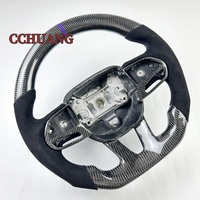 Volant chauffant personnalisé en fibre de carbone pour 2019 2020 2021 2022 2023 2024 Dodge Charger Challenger SRT