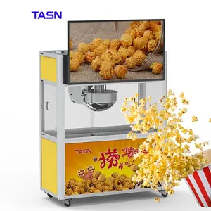52 Oz Movie Theater Pop Corn Machine Commercial Unmanned Fully Automatic Cinema Ball Type Popcorn Maker Electric Popcorn Popper