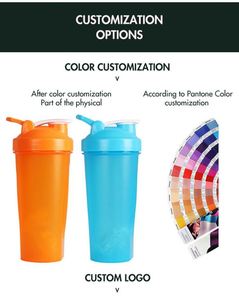 Bouteille de protéines Logo Fitness, en plastique, pour boissons, sport, gym, shaker personnalisé pour l'entraînement - Product Image 4