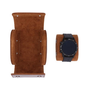 Boîte de rangement en gros pour la maison, étui de voyage à 3 emplacements pour montres, organisateur classique portable rectangulaire réglable et détachable pour table - Product Image 4