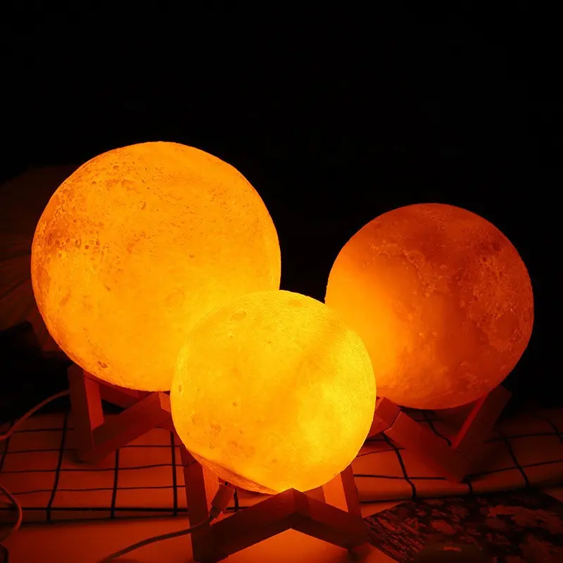 كرة كريستال ثلاثية الأبعاد إضاءة ليلية usb led إضاءة ليلية كرة كريستال مدورة مصباح طاولة لغرفة المعيشة