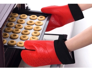 Ensemble de maniques de <span class=keywords><strong>cuisine</strong></span> multifonctionnelles personnalisées en silicone résistant à la chaleur, maniques de <span class=keywords><strong>four</strong></span> flexibles en silicone - Product Image 5