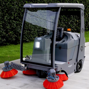 Shiwosi Chất Lượng Cao Ngoài Trời Tự Động Làm Sạch Đi Xe Trên Tầng Quét Điện Không Dây Đường Quét Cho Nhà Máy Công Nghiệp - Product Image 2