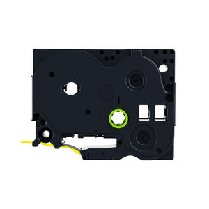 Rubans de tubes thermorétractables compatibles Brother 6mm HSe-611 <span class=keywords><strong>Hs611</strong></span> Hse611 noir sur jaune - Product Image 3