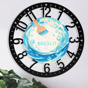 Reloj redondo <span class=keywords><strong>de</strong></span> hierro <span class=keywords><strong>de</strong></span> 25 cm diseñado como una rueda <span class=keywords><strong>de</strong></span> alfarero y para trabajar la <span class=keywords><strong>arcilla</strong></span> - Product Image 5