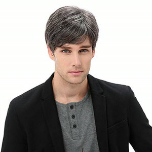 <span class=keywords><strong>Peluca</strong></span> sintética para hombre y mujer, <span class=keywords><strong>peluca</strong></span> corta de pelo rizado en capas, <span class=keywords><strong>peluca</strong></span> de disfraz marrón - Product Image 2