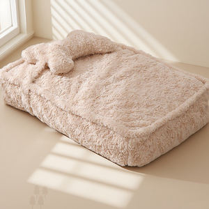 Fabricante LZZ, piel de conejo esponjosa, lavable, extraíble, gruesa, cama para perros, cojín con almohada de hueso - Product Image 1
