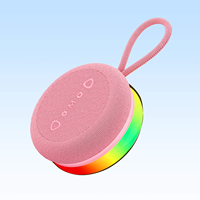 Jedel Enceinte Portable Magnétique avec Éclairage RGB Coloré, Radio FM Sans Fil, Lecteur de Carte TF, pour Extérieur et Maison