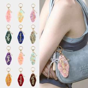 Amuleto con Símbolo del Signo del Zodiaco, Etiqueta Acrílica Colorida, Llavero Personalizado, Amuletos para Bolsos - Product Image 1