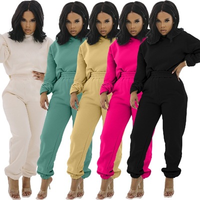 Two Piece Women Set Sport Casual Outfit Fall Clothes for Women Sweatshirt Jumper Top Sweatpants Set Women Suit Set Tracksuit