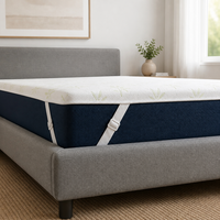 Housse de matelas ajustable en jacquard de bambou OEM 250 GSM avec membrane imperméable, bande élastique aux 4 coins et fermeture éclair personnalisée à 360 degrés