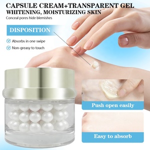Crème Visage Végane Coréenne au Collagène et Acide Hyaluronique en Capsules, Éclaircissante, Hydratante et Nourrissante, Marque Privée OEM, 55g, Vente en Gros - Product Image 4