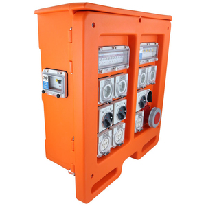 Caja <span class=keywords><strong>de</strong></span> Distribución <span class=keywords><strong>de</strong></span> Energía Trifásica Portátil IP65 <span class=keywords><strong>de</strong></span> 10kA 125A, Tomacorriente en Cascada con Interruptor Tipo CEE, Tablero <span class=keywords><strong>de</strong></span> Energía Temporal Multifuncional - Product Image 2