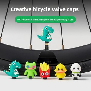 Tapas de Válvula de Bicicleta de Material ABS con Diseño de Dibujos Animados para Bicicletas Infantiles, Bicicletas de Montaña, Bicicletas de Carretera, Válvulas Francesas y Americanas - Product Image 5