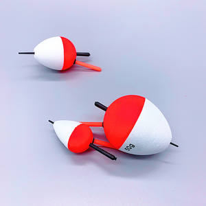 Filet de pêche lumineux de forme ovale rouge blanc EVA flotteurs de pêche <span class=keywords><strong>en</strong></span> <span class=keywords><strong>mer</strong></span> pour Tubes de flotteurs de pêche - Product Image 1