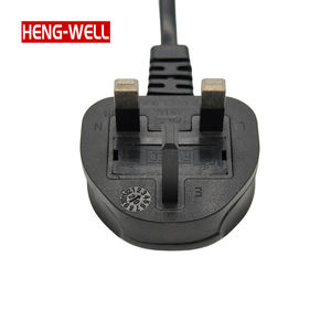 Cable de Alimentación Personalizado de 2 Pines del Reino Unido, Cable de Enchufe de 3A y 250V, Enchufe IEC C7 de Cobre para Uso en Hogar, Hotel y <span class=keywords><strong>Restaurante</strong></span>, Extremo Macho BS - Product Image 4