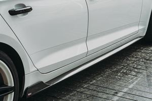 Pour <span class=keywords><strong>Audi</strong></span> A5 B9 2017-2019, lèvre de pare-chocs avant en fibre de carbone, jupe latérale, échappement, lèvre arrière, spoiler, neuf - Product Image 5