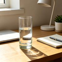 Verre cylindrique épais coloré en verre borosilicate de haute qualité pour hôtels, restaurants et fêtes – Vente en gros
