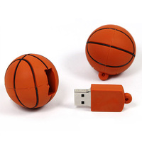 Basket Cl Stik Usb 3.0 2.0 3D kartun Flash memori bola grosir PVC Flashdisk 64gb 32gb Flashdisk Memorias Usb Flash Drive
