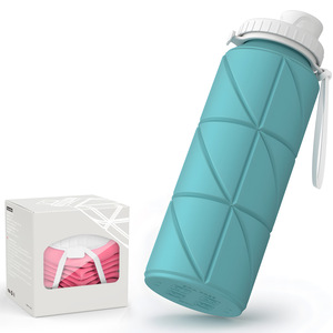 Bouteille d'eau créative en silicone, gourde de sport télescopique - Product Image 1