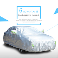 2024 Premium PEVA Oxford Imperméable, Housse de voiture complète résistante aux UV Protection tous temps pour un blindage ultime du véhicule