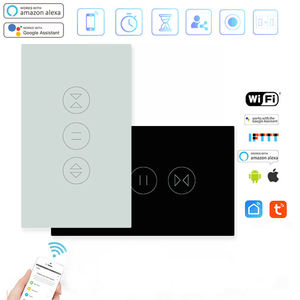 Tuya AC100-250V US Standard White and Black Color Smart Curtain <b>Touch</b> <b>Switch</b> - Product Image 5