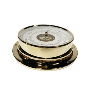 Baromètre marin IMPA370246, baromètre atmosphérique à coque en cuivre avec horloge des marées - Product Image 2