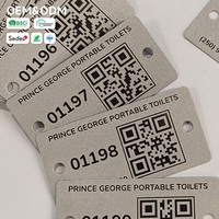 Letrero de Puerta Personalizado de Acero Inoxidable y Etiqueta para Equipos, Placa de Identificación de Metal Cepillado con Texto Negro y Orificios de Montaje