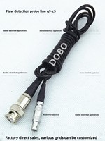 Câble de sonde Q9-C5 dédié à la détection de défauts de haute précision, test non destructif, signal de données ultrasonique haute fréquence BNC-FAA00