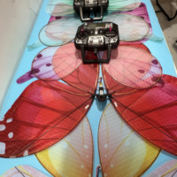 JIN PENG - Mariposa Voladora Biónica con Control Remoto para Espectáculos y Eventos, Alas de Mariposa con Luces LED, Decoración