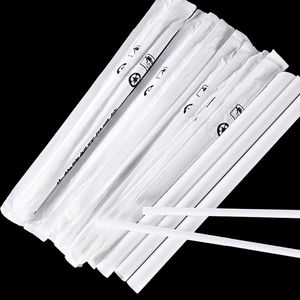 Offre Spéciale emballé individuellement 190mm 210mm 230mm 250mm pailles PLA jetables paille biodégradable pour thé Boba - Product Image 3