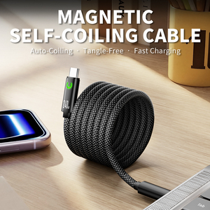 Câble <span class=keywords><strong>de</strong></span> charge rapide magnétique USB-C 240W PD en gros avec connecteur magnétique pour iPhone Samsung <span class=keywords><strong>Tablette</strong></span>, <span class=keywords><strong>cordon</strong></span> <span class=keywords><strong>de</strong></span> chargeur personnalisé avec logo - Product Image 5