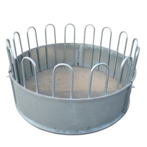 गर्म डुबकी गैल्वेनाइज्ड स्टील राउंड घास बाले पशु बकरी पशुधन फीडर - Product Image 1