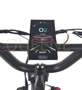Vélo hybride QUEENE 60V/72V 3000W, vélo de route à grande vitesse, suspension intégrale, pneus larges de 20 pouces, écran TFT TDR03Z, Bafang - Product Image 4