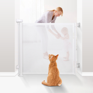 Ev çocuk bariyer genişliği ayarlanabilir bebek emniyet kapısı merdiven yolu koridor mutfak geri çekilebilir örgü bebek emniyet kapısı - Product Image 1