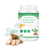 Kerupa Premium Pueraria & Hovenia Dulcis Capsules molles Soutien du foie à base de plantes Flavonoïdes totaux élevés
