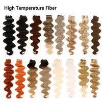 Oferta Especial: Extensiones de Cabello Sintético de Fibra de Alta Temperatura de 30 Pulgadas y 200g, Sin Enredos, para Trenzas y Ondas Corporales