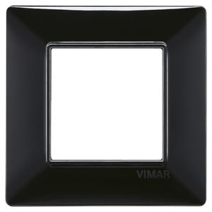 Vimar Black Wall <b>Switch</b> Plate 8x13cm Square Design - Product Image 1