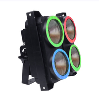 Nouveau 4X100W Warm Cool White Cob 4 Eye Blinder DMX512 18X0.5w RGB Pixel Strip Circle Led Audience Blinder