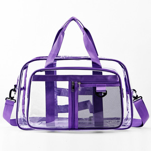 Custom Logo Fashion Sports Transparent Waterproof PVC Lightweight Beach Bag <b>Large</b> Capacity Swim Storage Shoulder Crossbody Gym - Product Image 6