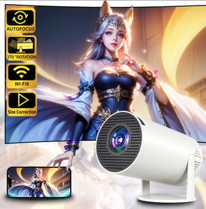 Oem hy300 máy chiếu pháo Android Wifi độ nét cao thông minh cắm trại Máy chiếu gia đình di động - Product Image 1